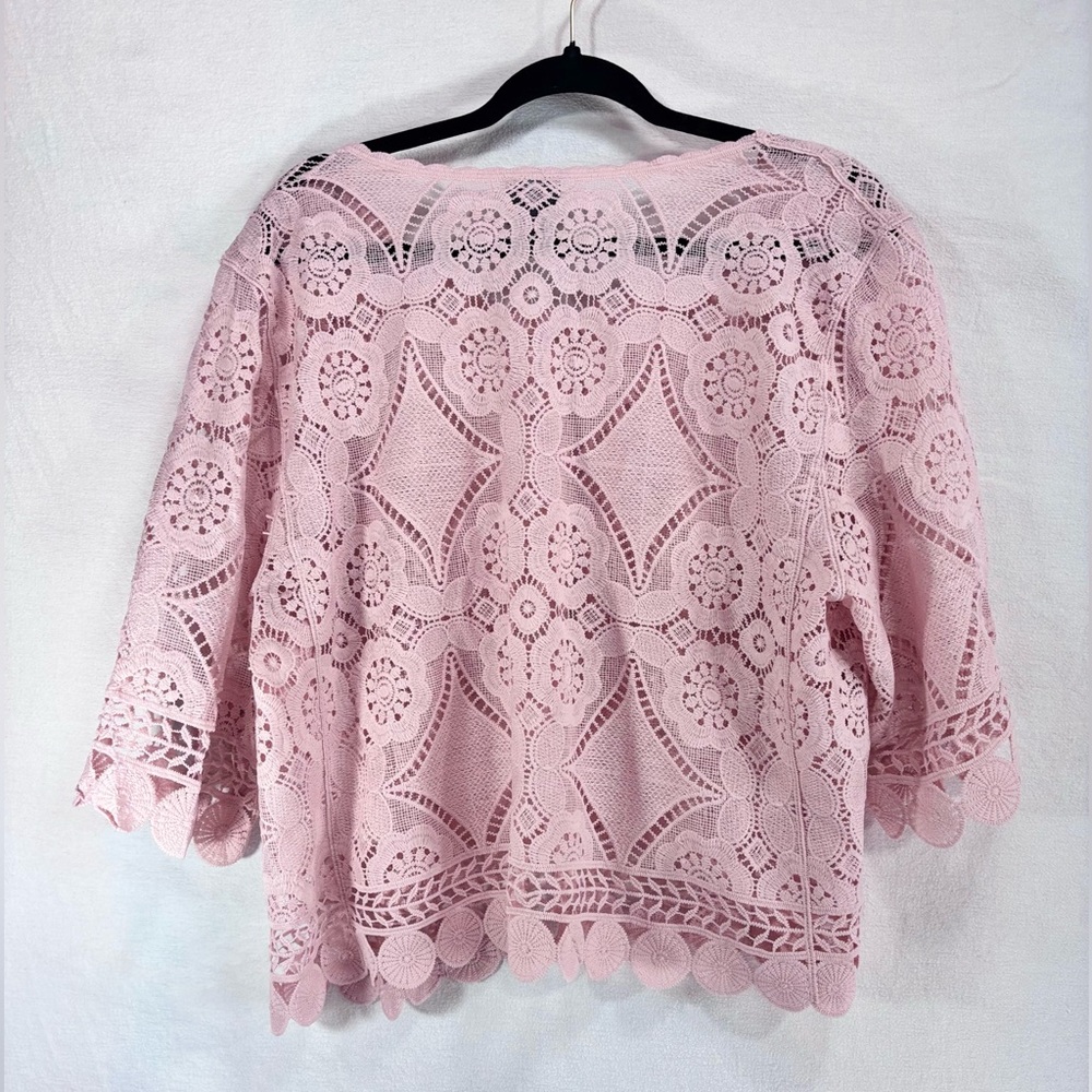 Rabbit Rabbit Rabbit Delicate Pink Lace Blouse - Picture 10 of 15